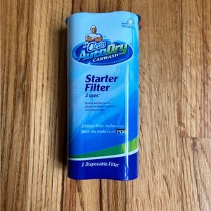 New Mr. Clean Auto Dry Carwash Starter Filter 3 Uses 1 Disposable Filter